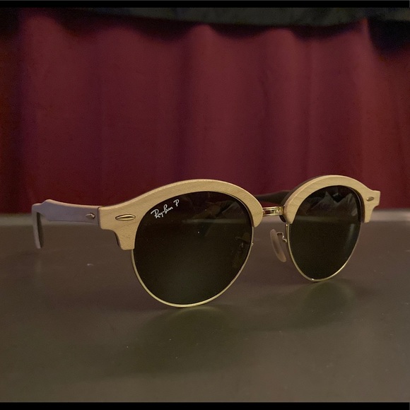 Polarized Ray-bans wood frames - RARE - Picture 5 of 7